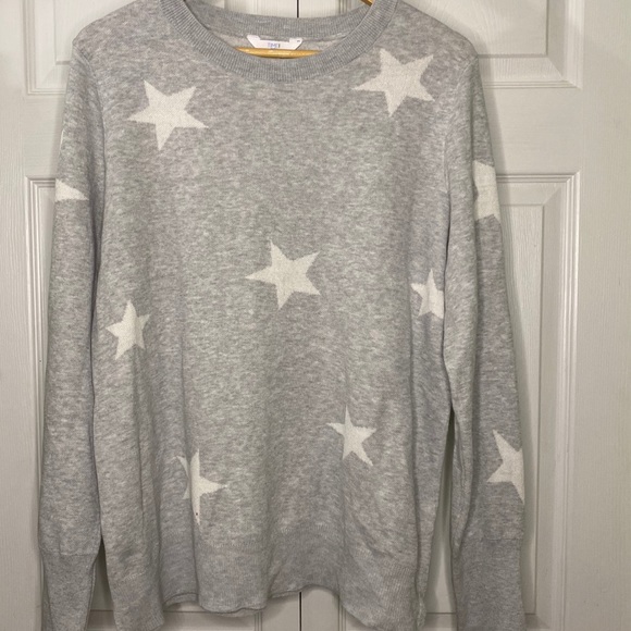 Time Tru Womens Star Printed Sweater 